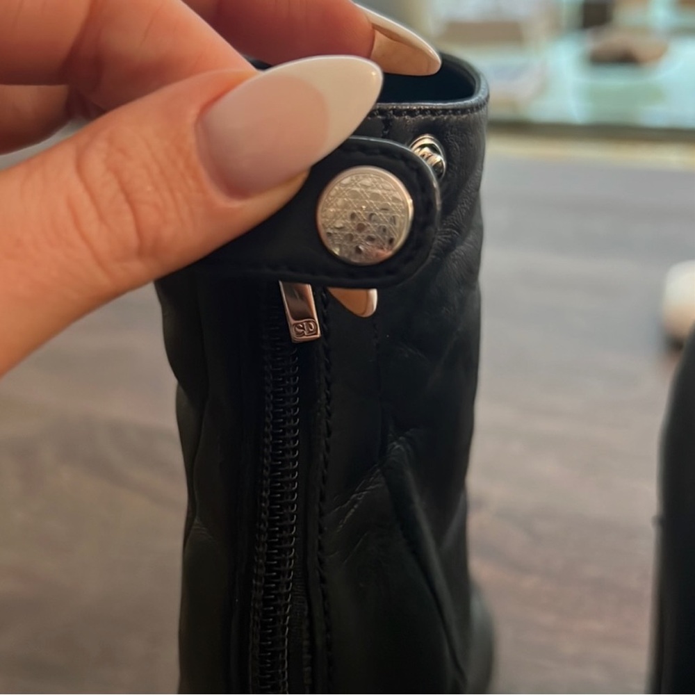 Christian Dior lamb skin leather soft boots air 37.5 worn in good shape - Picture 4 of 9